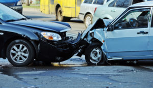 Car Accident Lawyer San Francisco, CA with a head-on collision between two cars