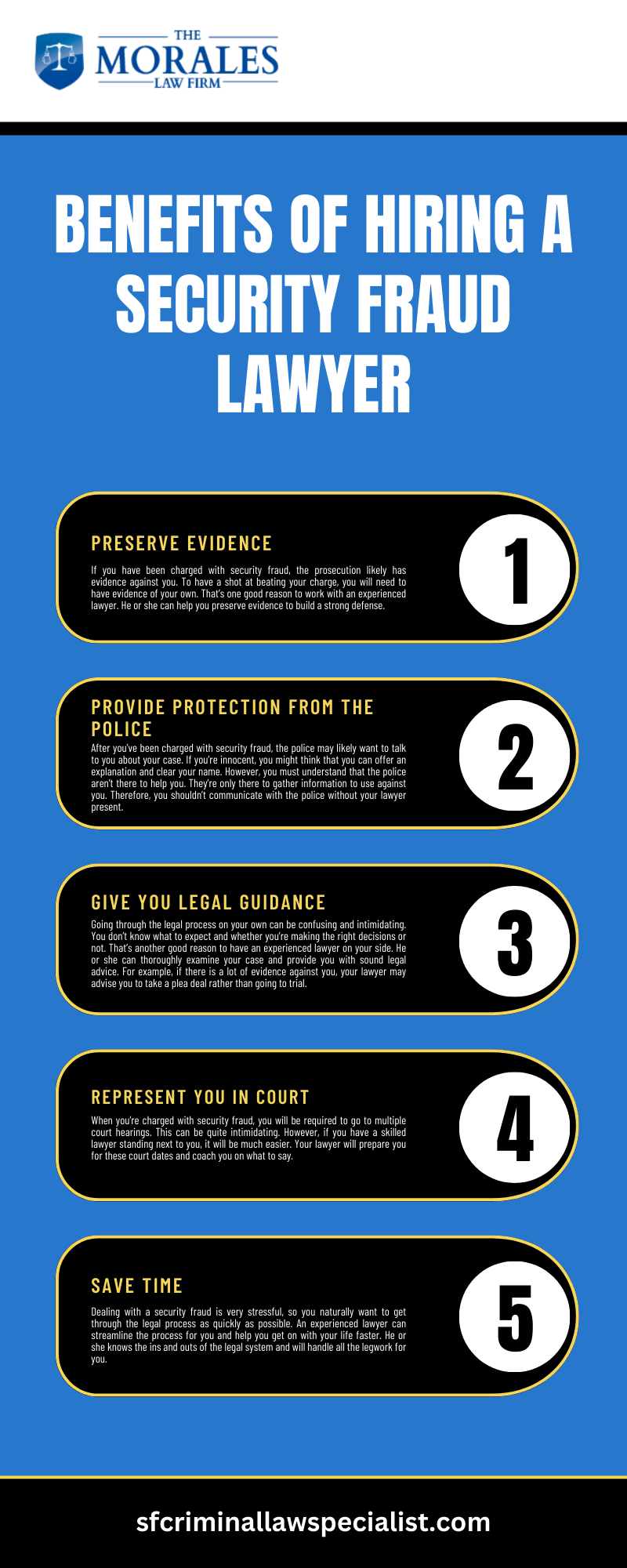 Benefits Of Hiring A Security Fraud Lawyer Infographic