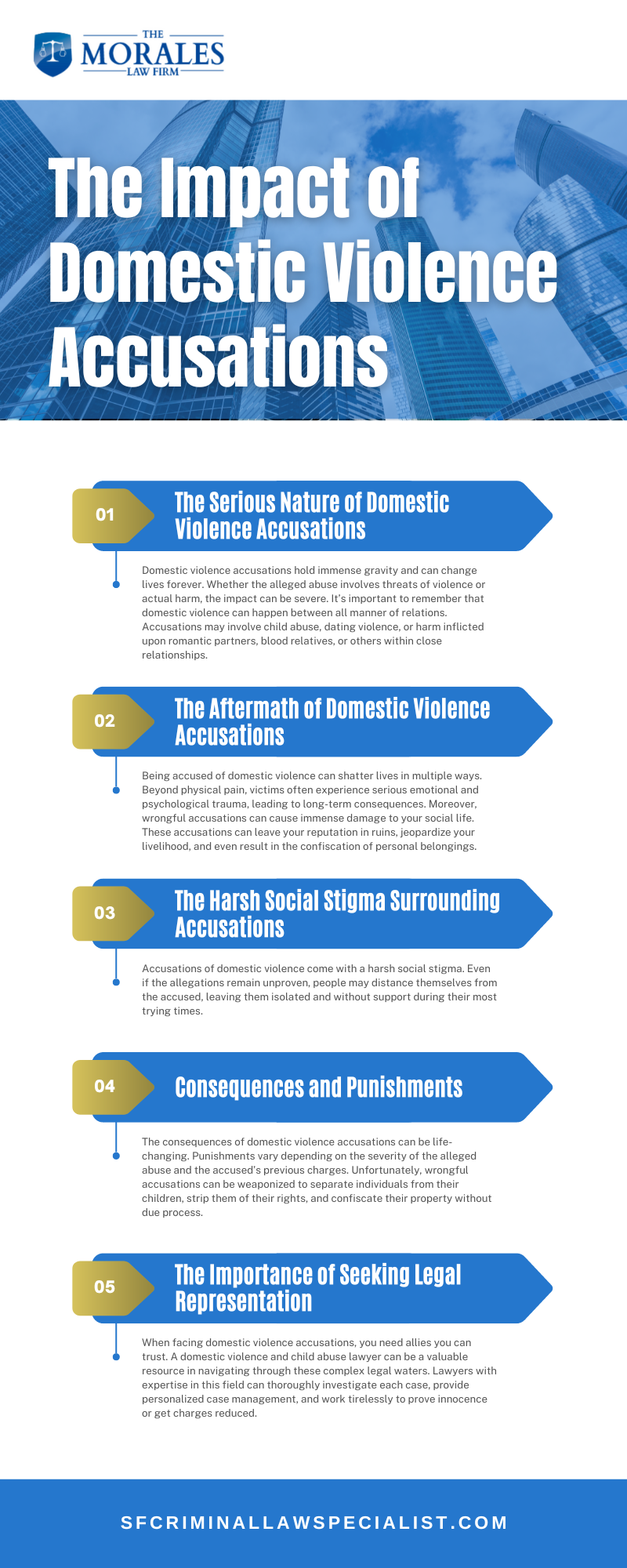 The Impact Of Domestic Violence Accusations Infographic